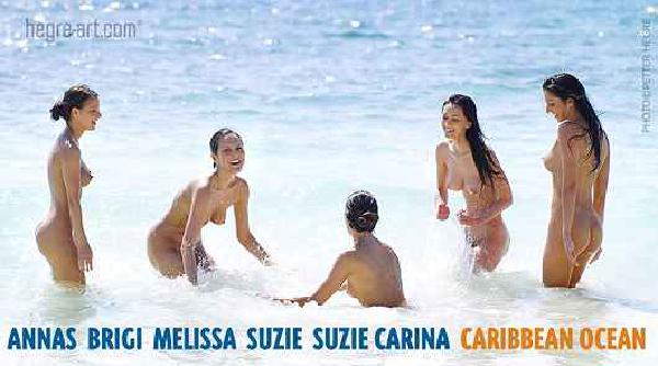 Anna S Brigi Melissa Suzie Suzie Carina Caribbean Sea
