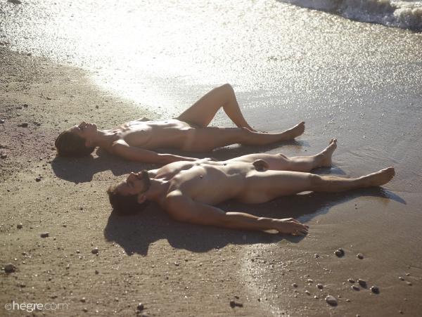 Image #1 from the gallery Charlotta and Alex sex on the beach
