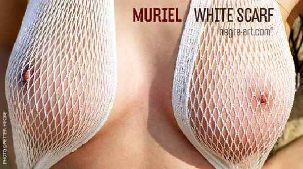 Muriel hvidt tørklæde