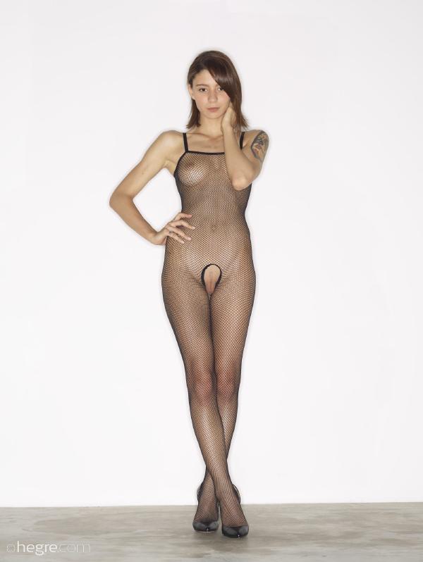 Billede #2 fra galleriet Rose skridtfri fiskenet krop